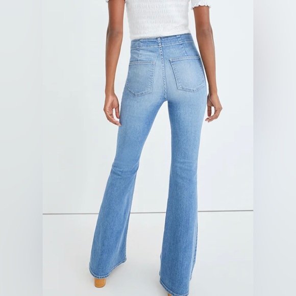 Veronica Beard Sheridan bell bottom Jean with sailor buttons NWT - Picture 2 of 13